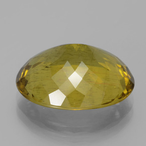 Apatite Gemstone in 16.5 x 13.4 mm Size for Sale, Apatite Stone in Medium Yellow Color