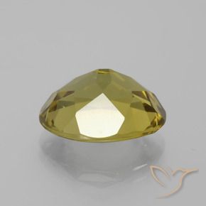Apatite Gemstone in 13 x 11 mm (calibrated) Size for Sale, Apatite Stone in Medium Yellow Color