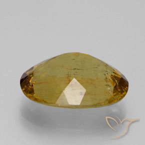 Apatite Gemstone in 15.2 x 11.7 mm Size for Sale, Apatite Stone in Golden Brown Color