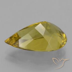 Apatite Gemstone in 17 x 11 mm Size for Sale, Apatite Stone in Medium Yellow Color