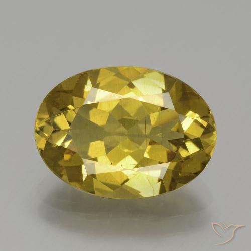5.18 ct Yellow Apatite, 13.4 x 9.7 mm Oval Cut From Madagascar, Photo A