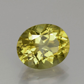 3.42 ct Green Apatite Stone, Natural Apatite in Oval Facet Shape for Sale