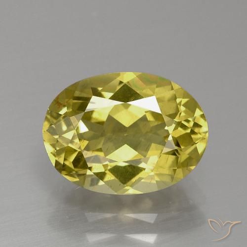 3.22 ct Yellow Apatite, 10.8 x 8 mm Oval Cut From Madagascar, Photo A