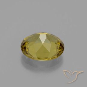 Apatite Gemstone in 12 x 10 mm (calibrated) Size for Sale, Apatite Stone in Medium Yellow Color