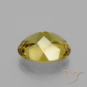 Apatite Gemstone in 13 x 11 mm (calibrated) Size for Sale, Apatite Stone in Autumn Yellow Color