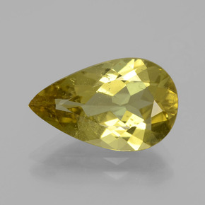 Brownish Yellow Apatit Edelstein - 5ct Birnen Schliff (ID: 391072)