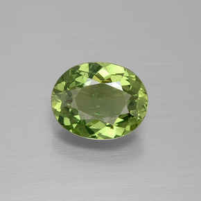 1.88 ct Green Apatite Gemstone, Apatite Gem in Oval Facet Shape for Sale.