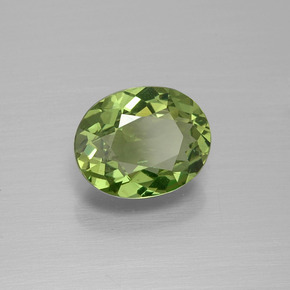 1.88 ct Green Apatite Stone, Natural Apatite in Oval Facet Shape for Sale