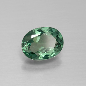 1.20 ct Green Apatite Stone, Natural Apatite in Oval Facet Shape for Sale