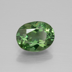1.89 ct Green Apatite Stone, Natural Apatite in Oval Facet Shape for Sale
