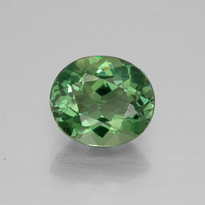 Зеленый Апатиты Камень - 2ct Фасетный Овал (ID: 392656)