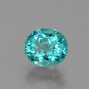 1.37 ct Green Apatite Stone, Natural Apatite in Oval Facet Shape for Sale