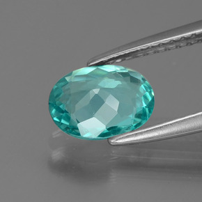 Apatite Gemstone in 8 x 6 mm (calibrated) Size for Sale, Apatite Stone in Green Blue Color