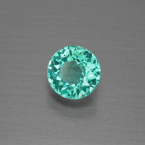 0.86 ct Green Apatite Stone, Natural Apatite in Round Facet Shape for Sale