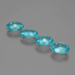 Apatite Gemstone in 7 x 5 mm (calibrated) Size for Sale, Apatite Stone in Blue Color