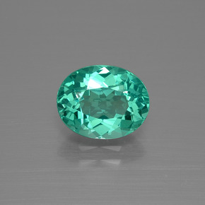1.98 ct Green Apatite Gemstone, Apatite Gem in Oval Facet Shape for Sale.