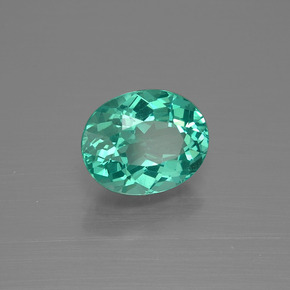 1.98 ct Green Apatite Stone, Natural Apatite in Oval Facet Shape for Sale
