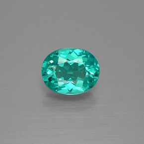 1.74 ct Green Apatite Gemstone, Apatite Gem in Oval Facet Shape for Sale.