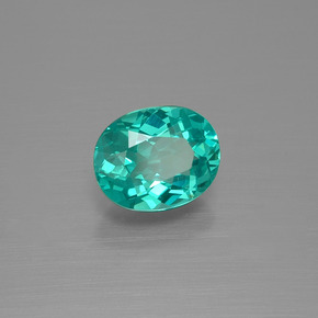 1.74 ct Green Apatite Stone, Natural Apatite in Oval Facet Shape for Sale