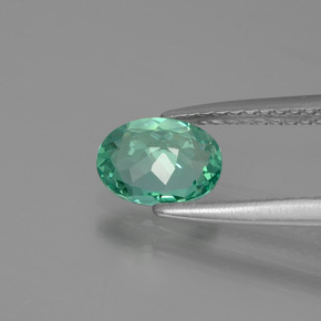 Apatite Gemstone in 7.1 x 5.3 mm Size for Sale, Apatite Stone in Green Color