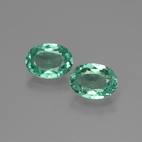 1.68 ct Green Apatite Gemstone, Apatite Gem in Oval Facet Shape for Sale.