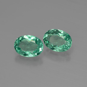 1.68 ct Green Apatite Stone, Natural Apatite in Oval Facet Shape for Sale