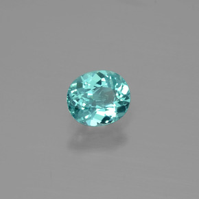 0.70 ct Blue Apatite Stone, Natural Apatite in Oval Facet Shape for Sale