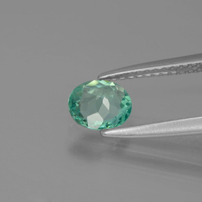 Apatite Gemstone in 6.3 x 5.3 mm Size for Sale, Apatite Stone in Green Color