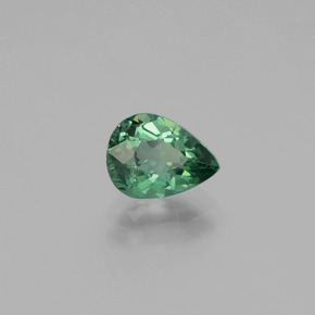 1.03 ct Green Apatite Stone, Natural Apatite in Pear Facet Shape for Sale