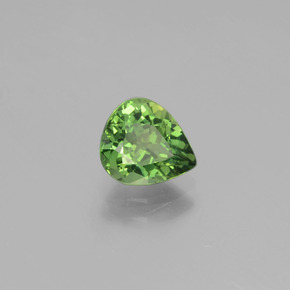 1.09 ct Green Apatite Stone, Natural Apatite in Pear Facet Shape for Sale
