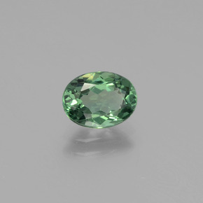 1.18 ct Green Apatite Stone, Natural Apatite in Oval Facet Shape for Sale