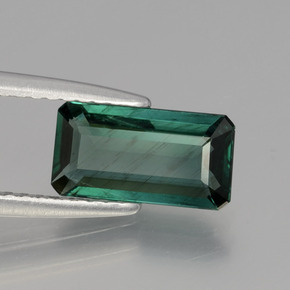 1.28 ct Green Apatite Stone, Natural Apatite in Octagon Facet Shape for Sale