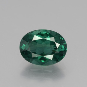 1.33 ct Green Apatite Gemstone, Apatite Gem in Oval Facet Shape for Sale.