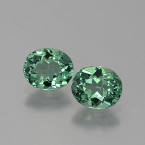1.49 ct Green Apatite Gemstone, Apatite Gem in Oval Facet Shape for Sale.