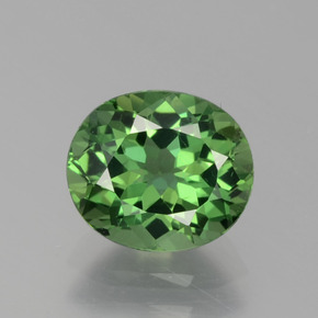 1.72 ct Green Apatite Gemstone, Apatite Gem in Oval Facet Shape for Sale.