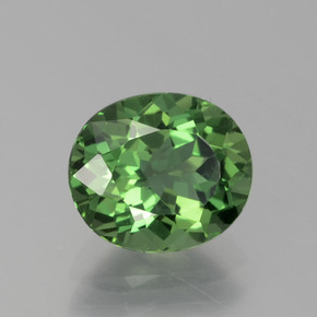 1.72 ct Green Apatite Stone, Natural Apatite in Oval Facet Shape for Sale