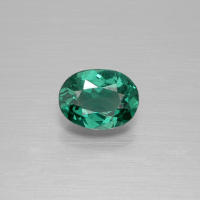 0.76 ct Green Apatite Gemstone, Apatite Gem in Oval Facet Shape for Sale.