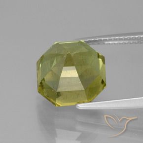 Apatite Gemstone in 11 x 11 mm (calibrated) Size for Sale, Apatite Stone in Greenish Yellow Color