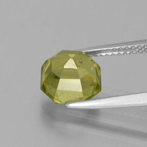 Apatite Gemstone in 8.1 x 7.9 mm Size for Sale, Apatite Stone in Light Green Color