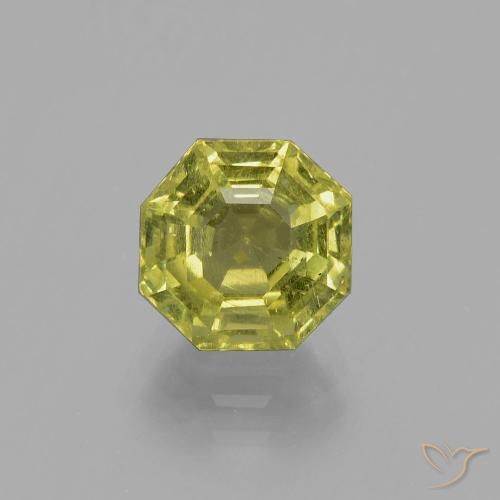 2.82 ct Green Apatite, 8.1 x 8 mm Asscher Cut From Madagascar, Photo A
