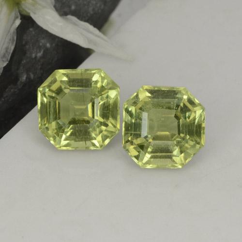 Medium Yellow Апатиты Камень - 2.4ct Огранка Ашер (ID: 396123)
