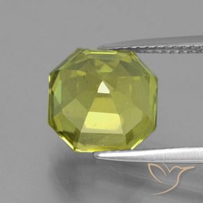 Apatite Gemstone in 10 x 10 mm (calibrated) Size for Sale, Apatite Stone in Warm Forest Green Color