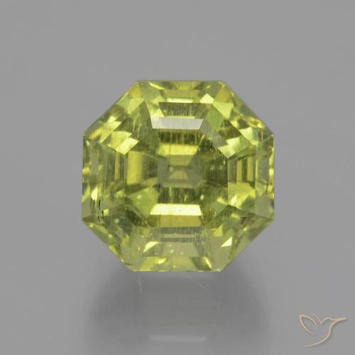 7.63 ct Green Apatite, 10.4 x 10.4 mm Asscher Cut From Madagascar, Photo A