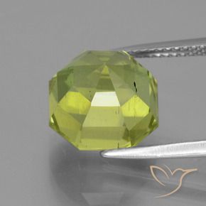 Apatite Gemstone in 11 x 11 mm (calibrated) Size for Sale, Apatite Stone in Yellowish Green Color