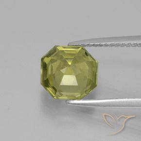 Apatite Gemstone in 8 x 8 mm (calibrated) Size for Sale, Apatite Stone in Warm Forest Green Color