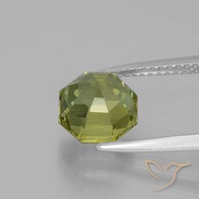 Apatite Gemstone in 8 x 8 mm (calibrated) Size for Sale, Apatite Stone in Yellowish Green Color
