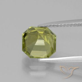 Apatite Gemstone in 8 x 8 mm (calibrated) Size for Sale, Apatite Stone in Warm Forest Green Color
