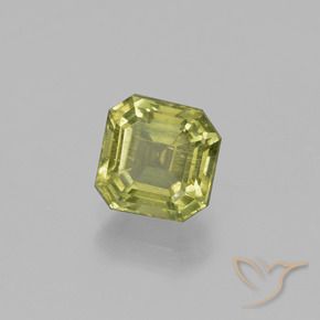 1.95 ct Green Apatite Stone, Natural Apatite in Asscher Cut Shape for Sale