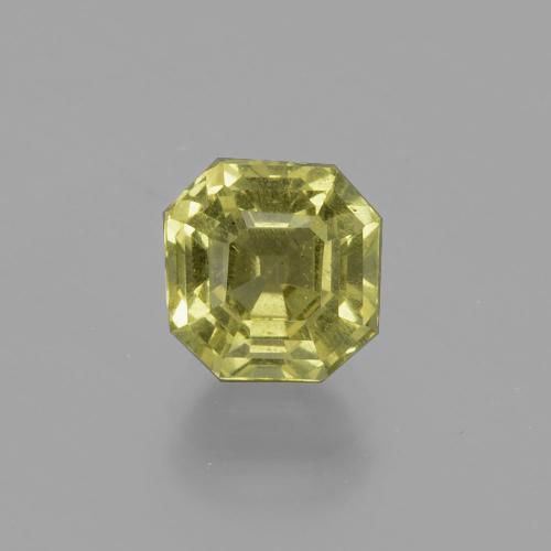 Warm Forest Green Apatite Gem - 2.1ct Asscher Cut (ID: 396306)
