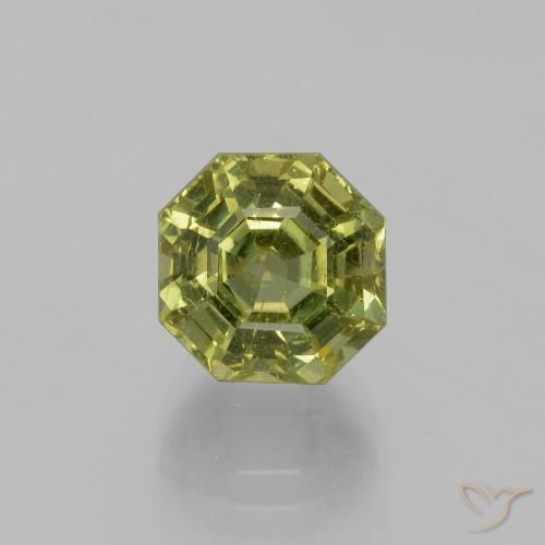 4.35ct Natural Medium Light Green Apatite, Emerald Cut, VS